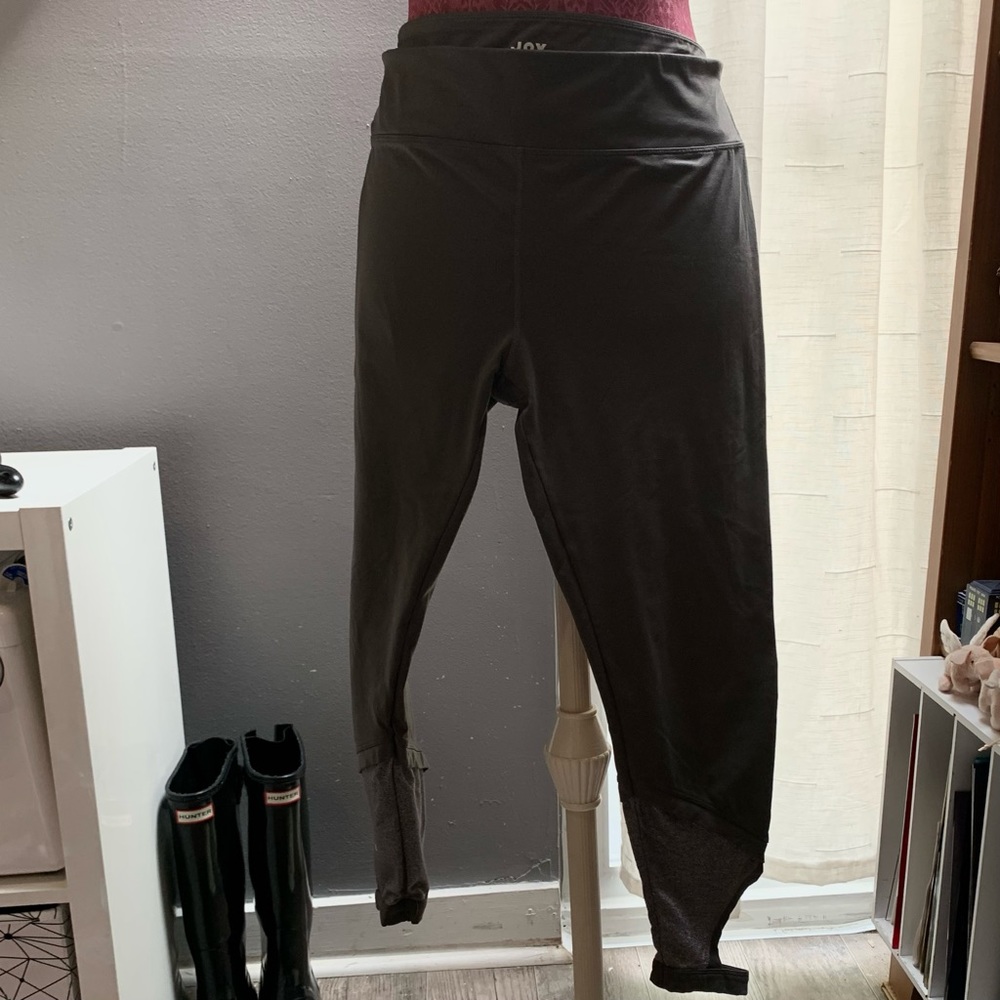 JOYLAB DARK GREY LEGGINGS SPARKLY CUFF - XXL